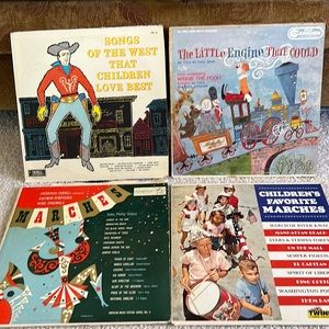 Bundle of Vintage Record Albums - Used SFH - Little Engine that Could